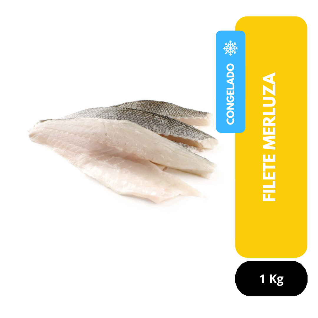 Merluza filete con piel El Golfo 1 Kg (bolsa transparente)