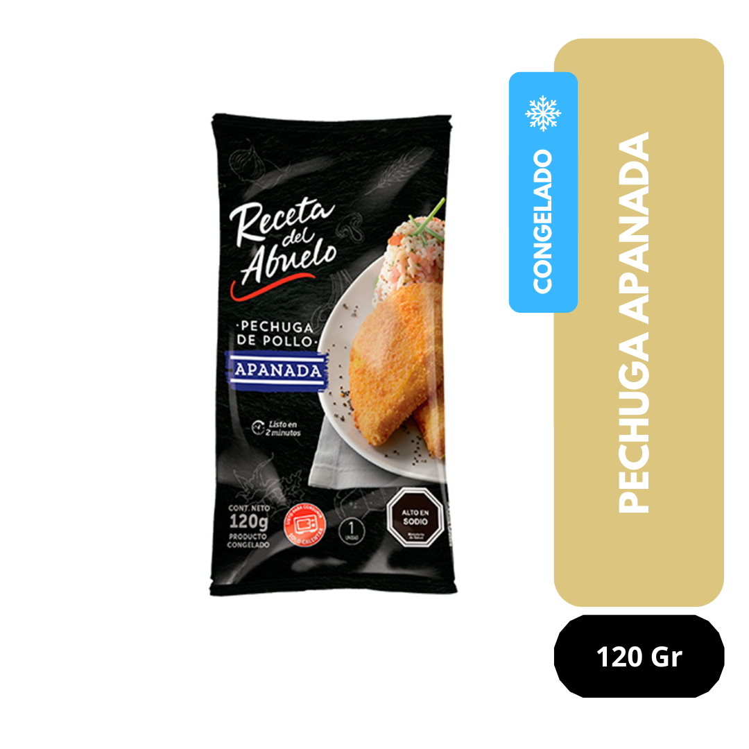 Pechuga de pollo apanada Receta del Abuelo 120 gr