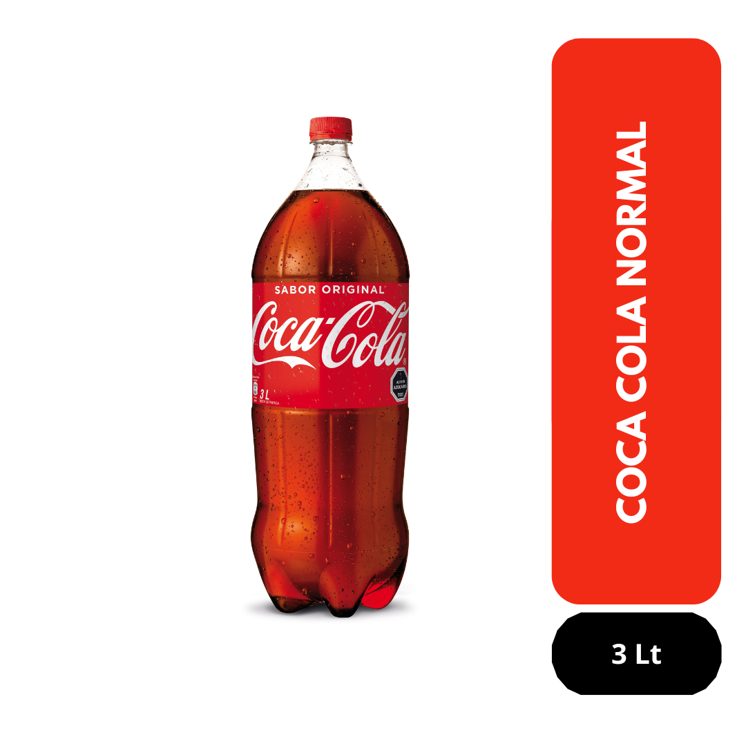 Coca Cola 3 Lt, desechable