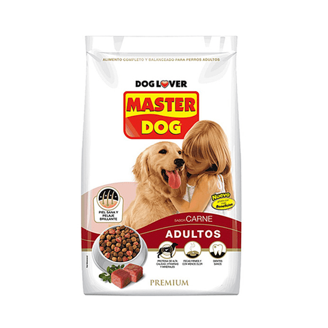 Comida perro Master Dog premium adulto sabor carne 700 gr