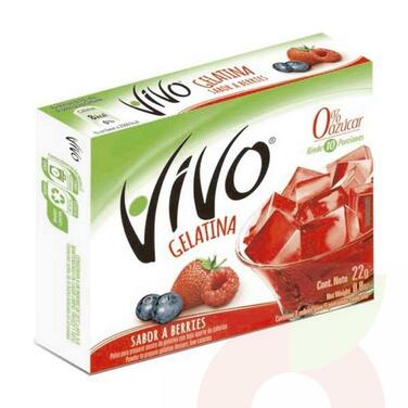Gelatina Vivo berries 22 gramos