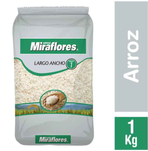Arroz Miraflores largo ancho 1 kg