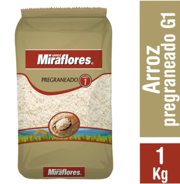 Arroz Miraflores pregraneado 1 kg