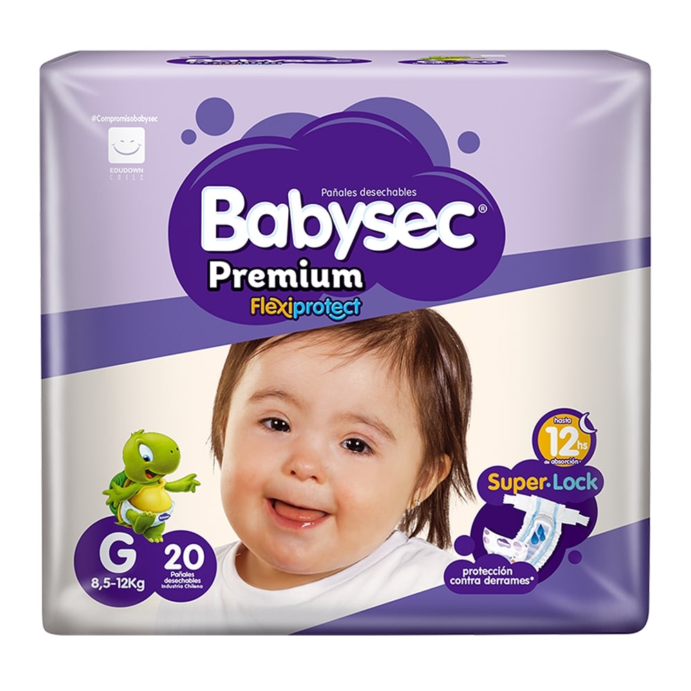 Pañal Babysec confort G 20 unidades
