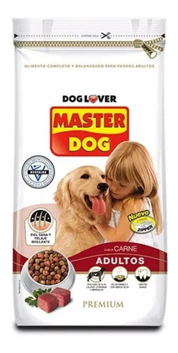 Comida perro Master Dog premium adulto sabor carne 500 gr