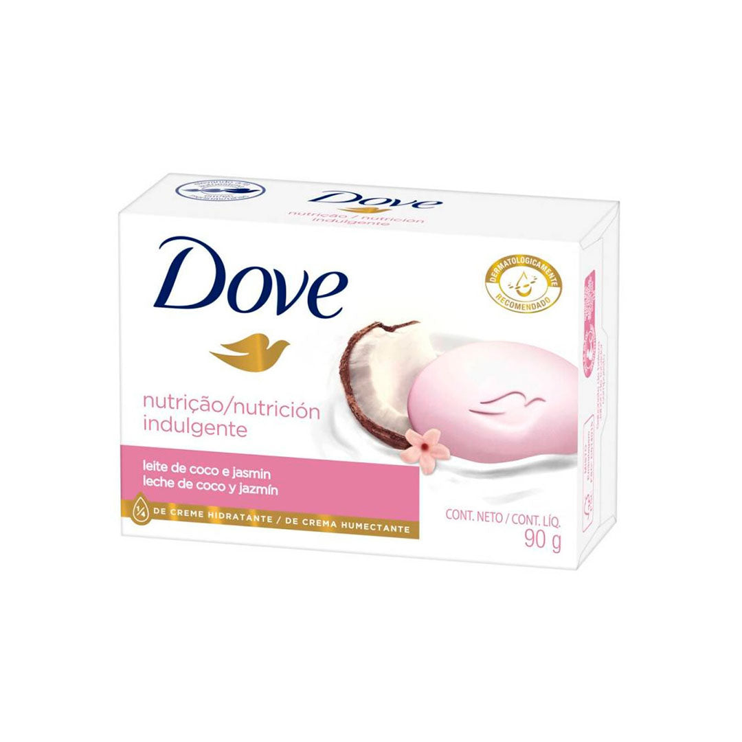 Jabón en barra Dove cuidado indulgente 90 gramos