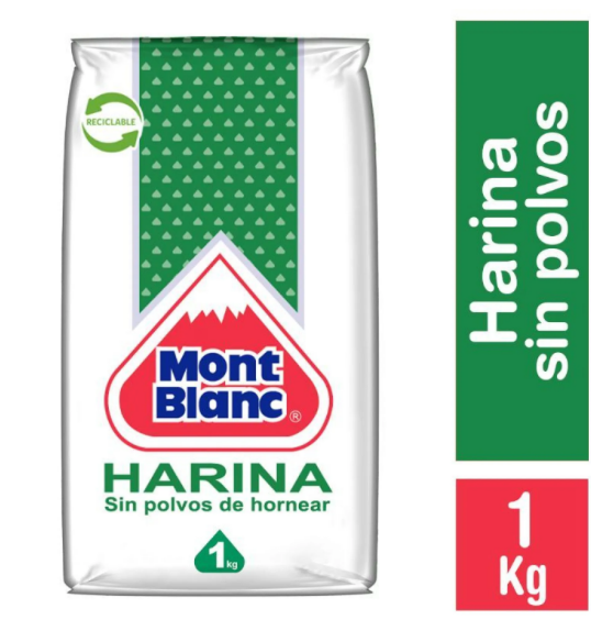 Harina Mont Blanc 1kg Sin polvos