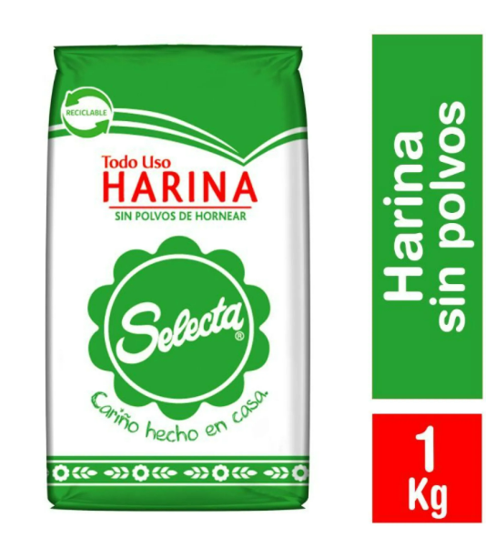 Harina Selecta 1kg Sin polvos