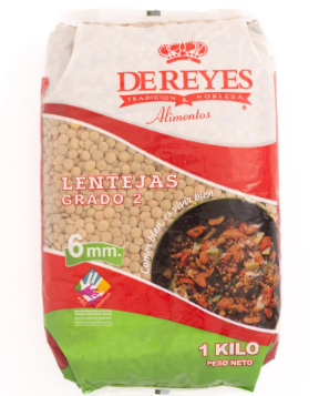 Lentejas grado 2 De Reyes 1 kg