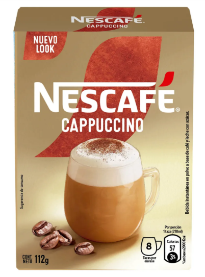 Nescafe capuccino 112 gramos