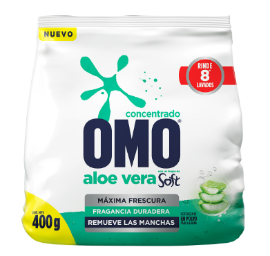 Omo Aloe Vera Soft 400 gramos
