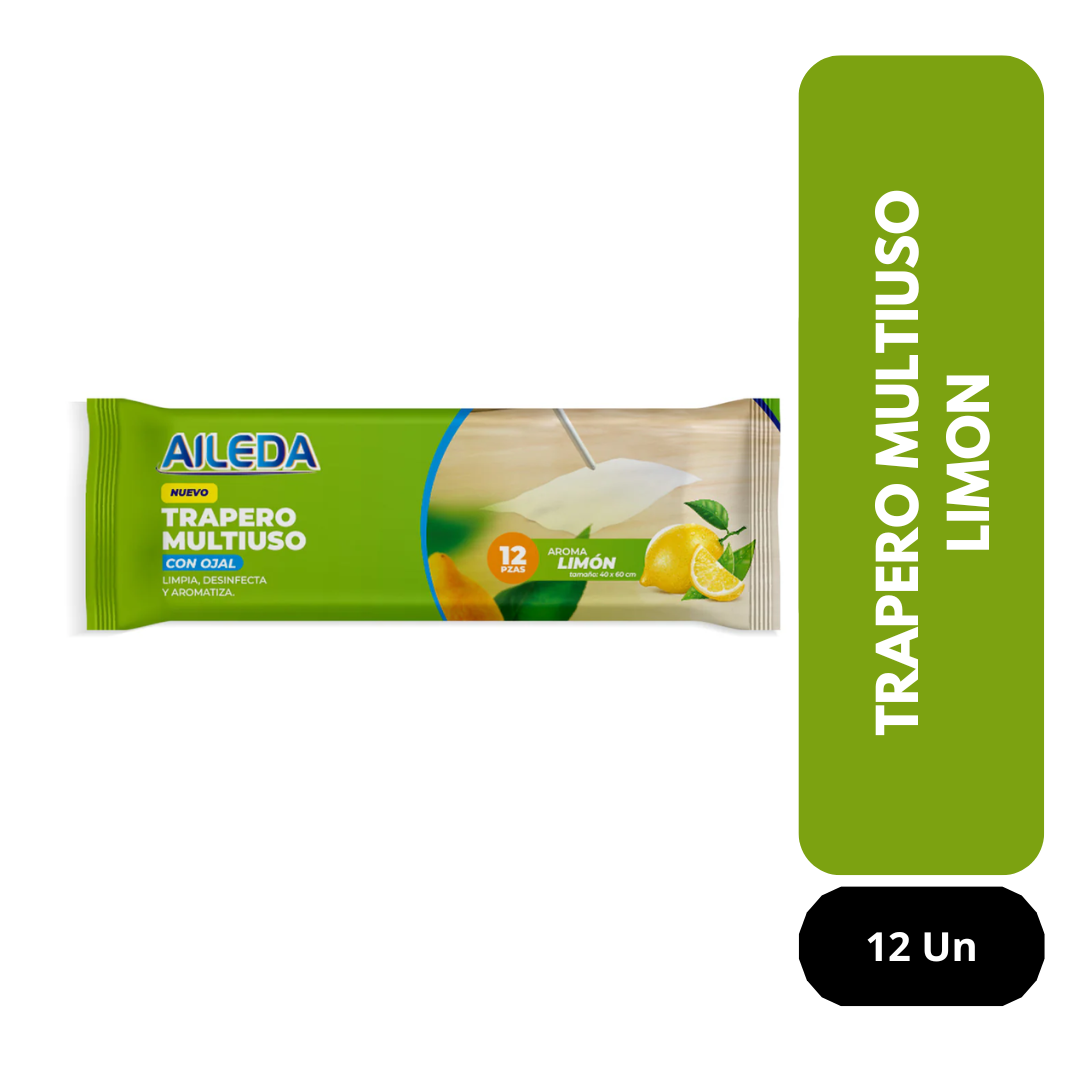 Trapero Multiuso Limón con ojal Aileda 12 un