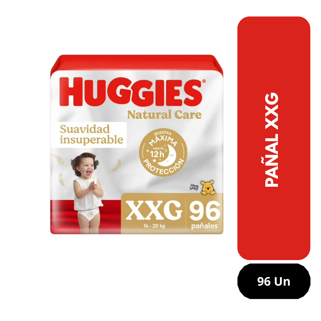 Pañales natural care XXG Huggies96 Un