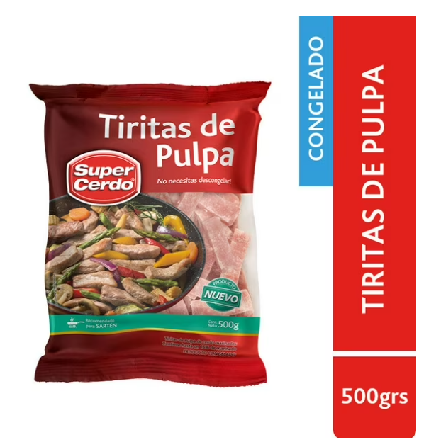 Tiritas de Pulpa Super Cerdo 500gr
