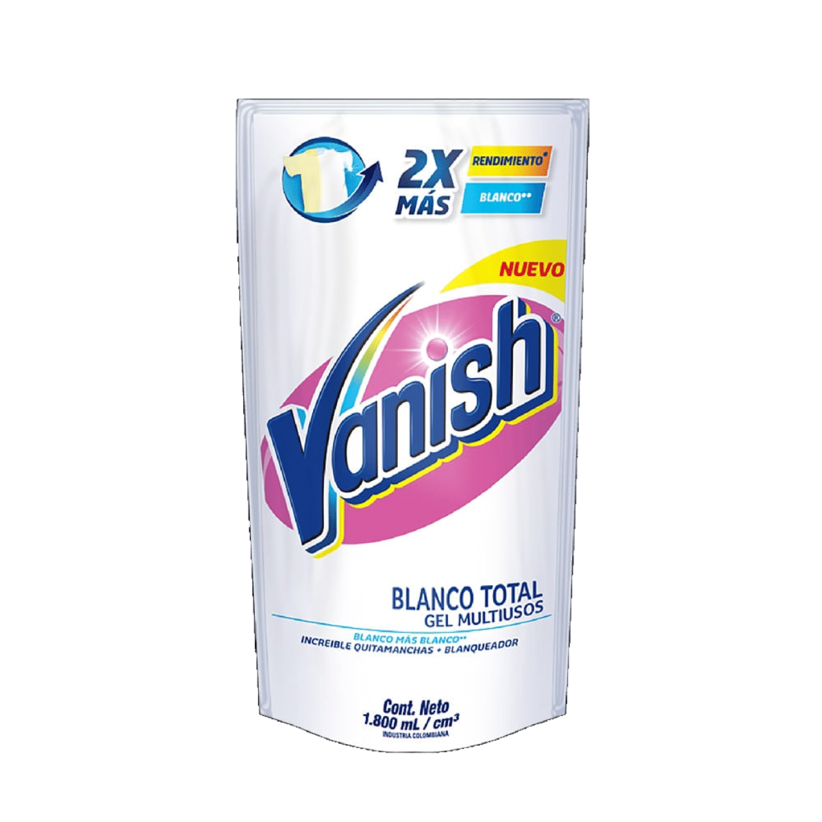 Vanish blanco total quitamanchas en gel 1,8 Lt