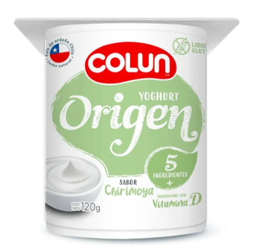 Yogurt Colun origen sabor chirimoya 120 gr