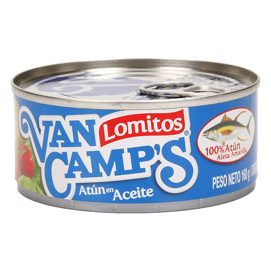 Atún lomitos en aceite de maravilla Van Camps 160 gramos