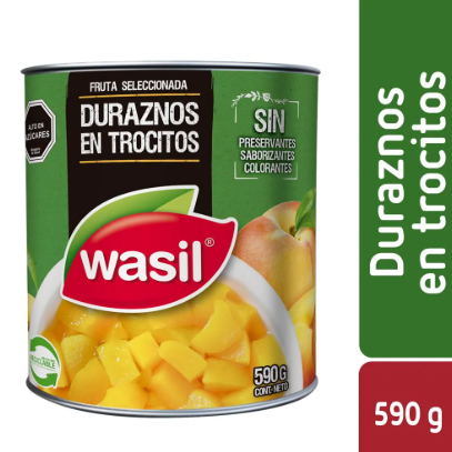 Durazno en trocitos Wasil 590 gramos