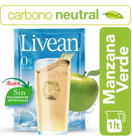Jugo en polvo Livean Manzana Verde