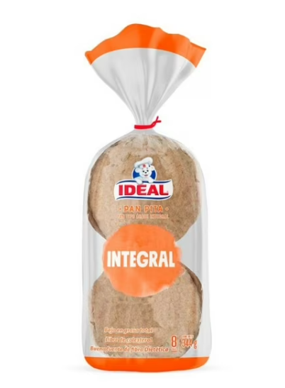 Pan Pita Integral Ideal 344gr