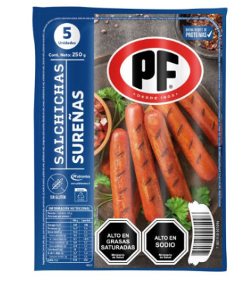Salchicha sureña PF 5 unidades
