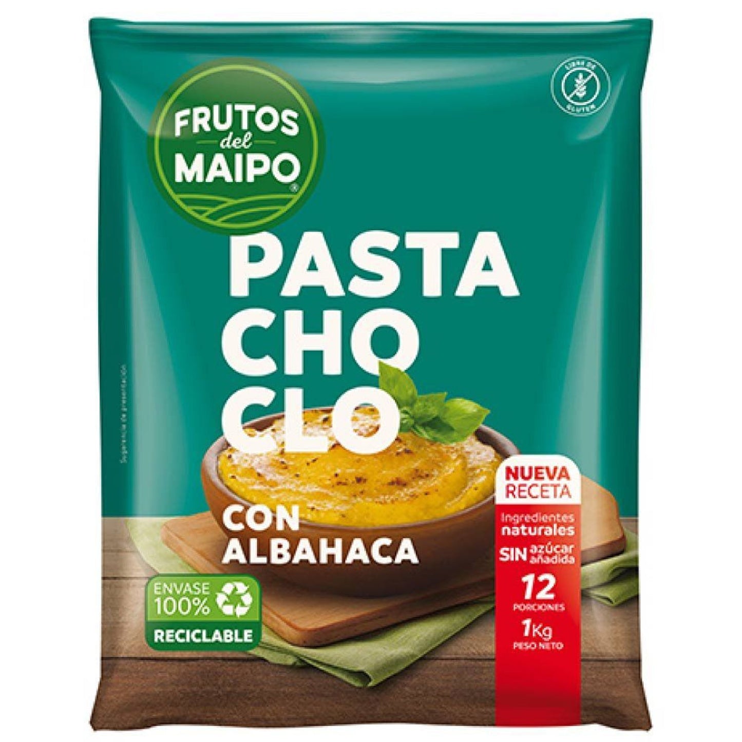 Pasta choclo albahaca Frutos del Maipo 1 KG