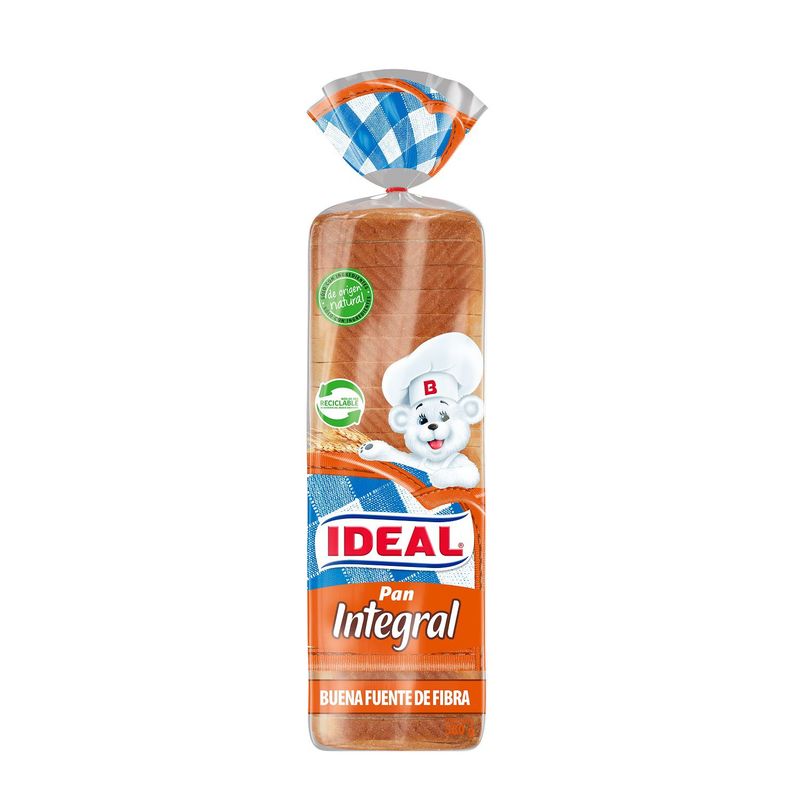 Pan de molde integral Ideal 580gr