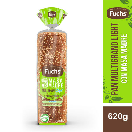 Pan de molde multigrano masa madre Fuchs 620 gramos