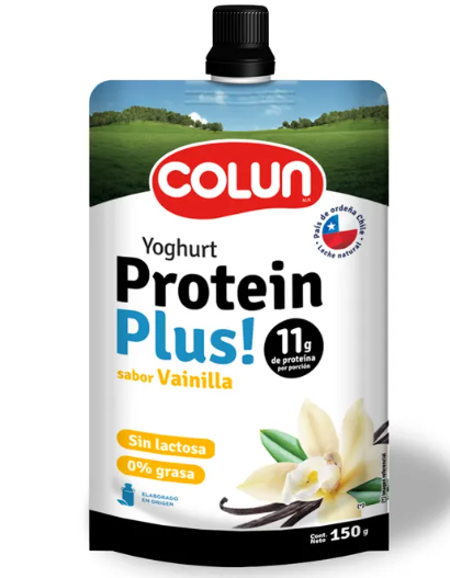 Yogurt Colun 11 gr de proteina sabor vainilla 150 gr