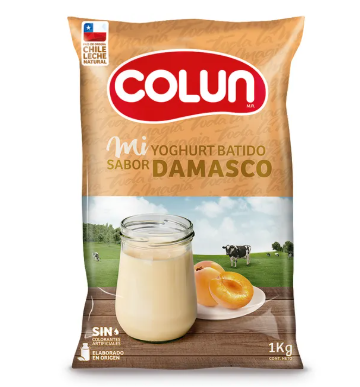 Yogurt Colun bolsa sabor damasco 1000 gr