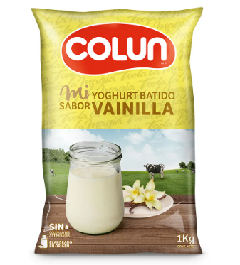 Yogurt Colun bolsa sabor vainilla 1000 gr