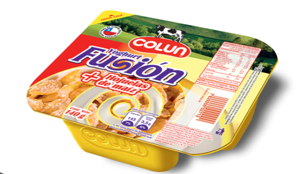 Yogurt fusion Colun sabor hojuelas 140 gr