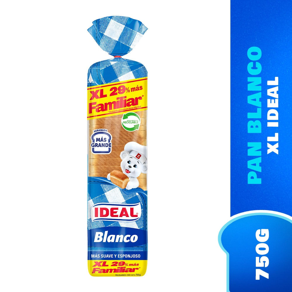 Pan de molde Ideal 750 gramos