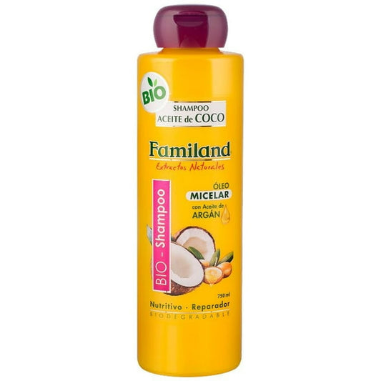 Shampoo Familand coco argán con óleo micelar 750 ml