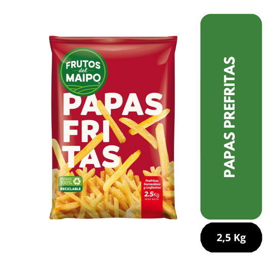 Papas prefritas Frutos del Maipo 2,5 Kg