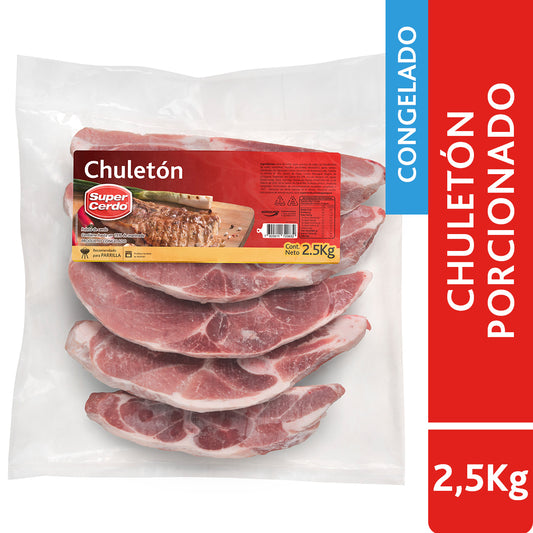 Chuleton parrilero de cerdo congelado Super Cerdo 2,5 Kg