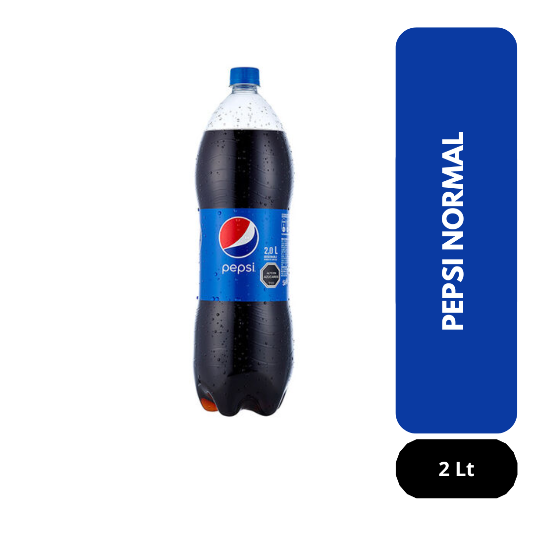 Pepsi normal 2 Lt, desechable