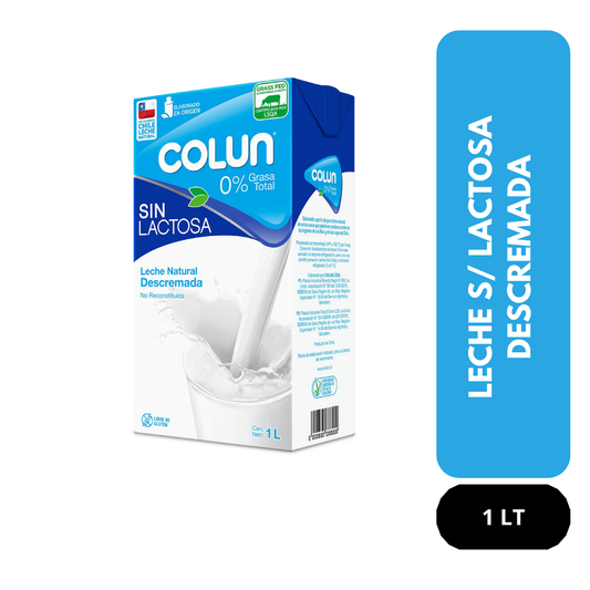 Leche sin lactosa descremada Colún 1Lt