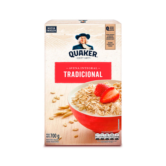 Avena integral tradicional Quaker 700 gramos