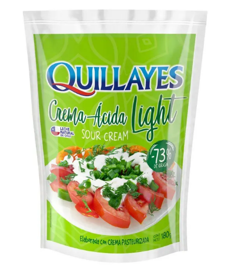 Crema Ácida Light Quillayes 180g
