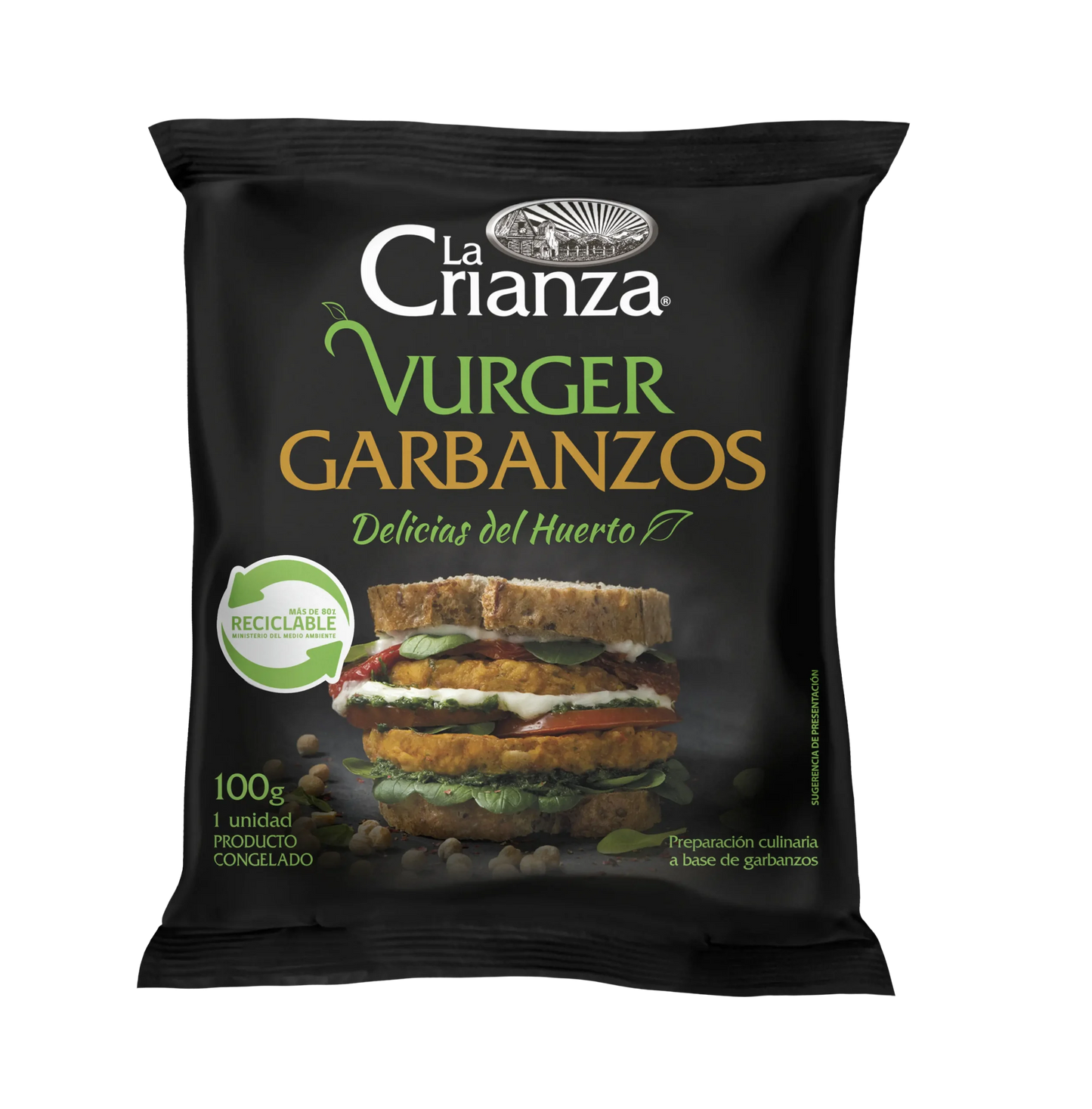 Hamburguesa de garbanzos La Crianza 100 gr