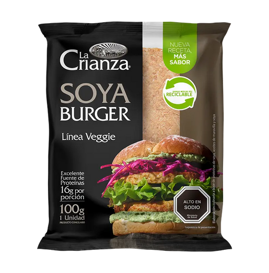 Hamburguesa de soya La Crianza 100 gr