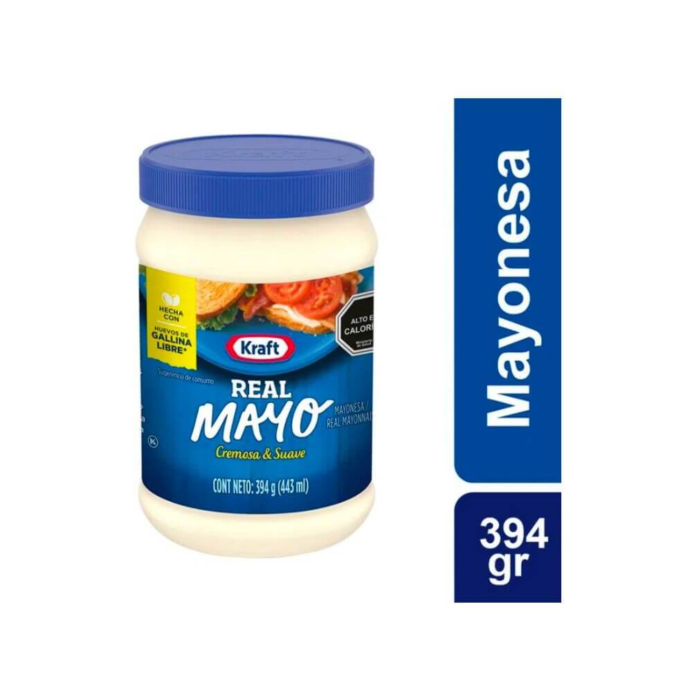 Mayonesa kraft tarro regular 394 gr
