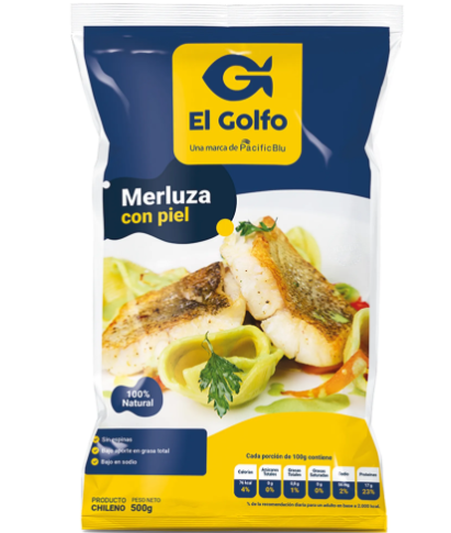 Merluza El Golfo con piel 500 gr
