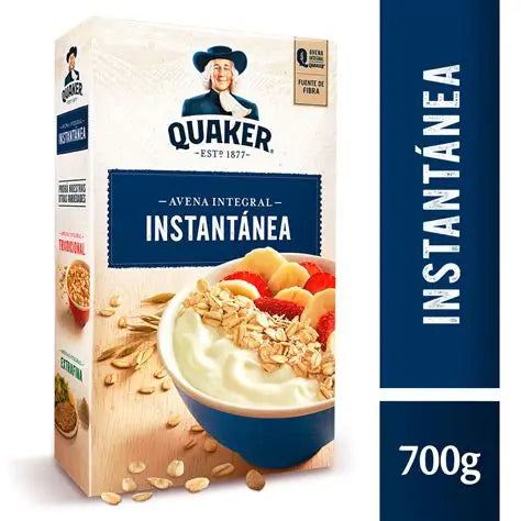 Avena integral instantánea Quaker 700 gramos