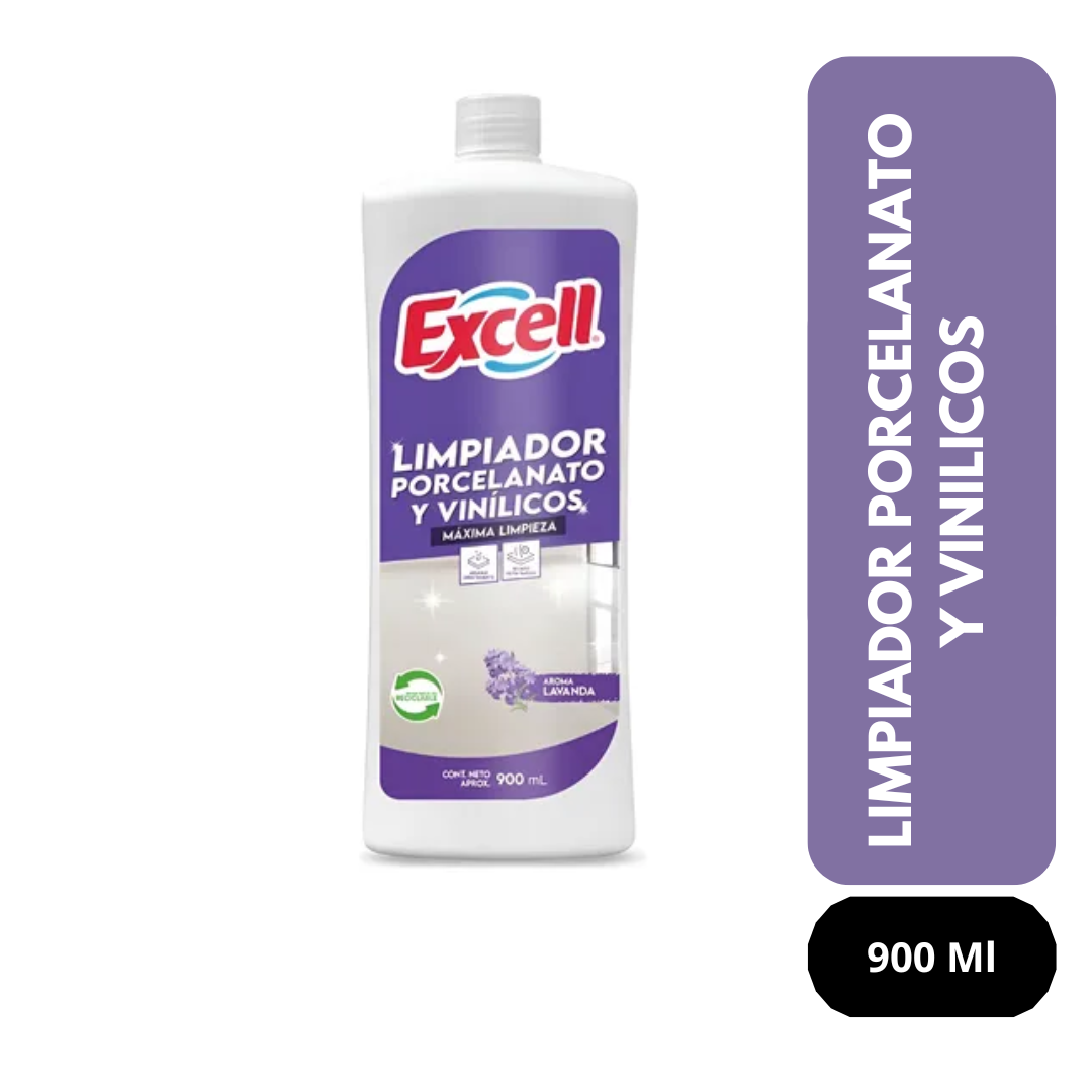 Limpiador Porcelanato y Vinilos Excell 900 Ml
