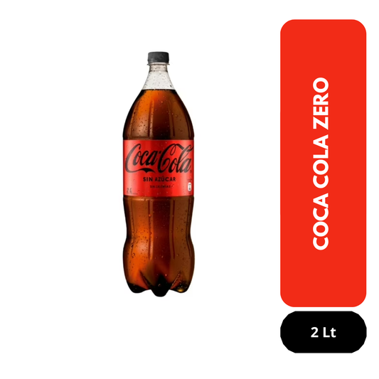 Coca Cola zero 2 Lt, desechable