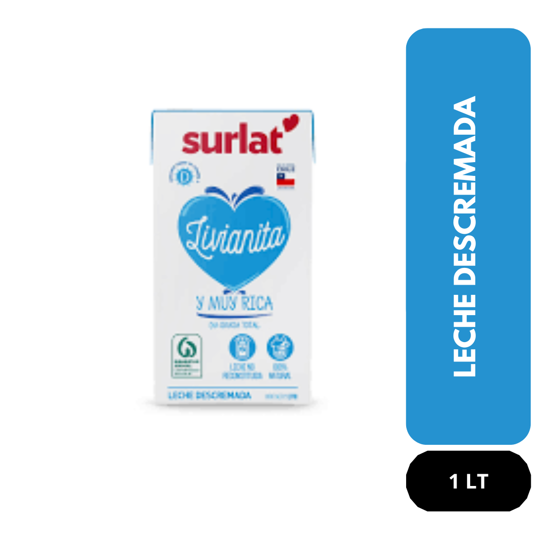 Leche descremada Surlat 1Lt