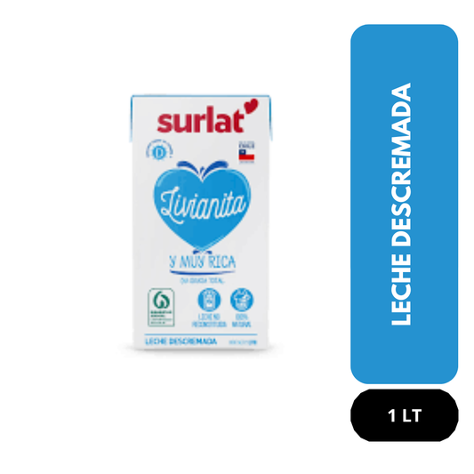 Leche descremada Surlat 1Lt