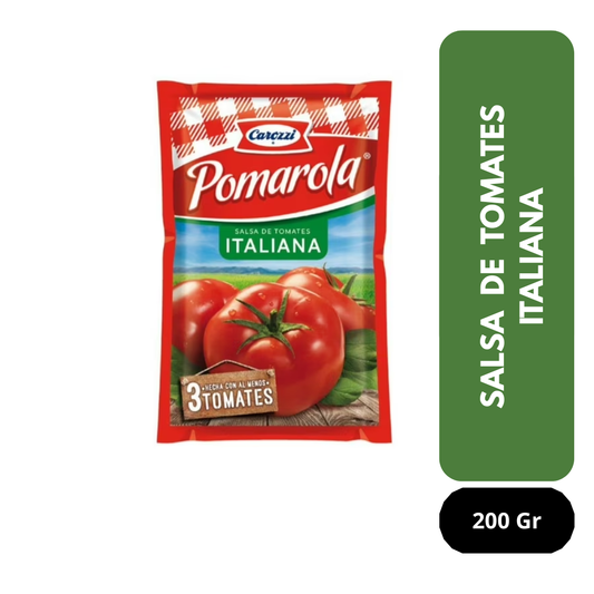 Salsa de tomate italiana Pomarola 200 gramos
